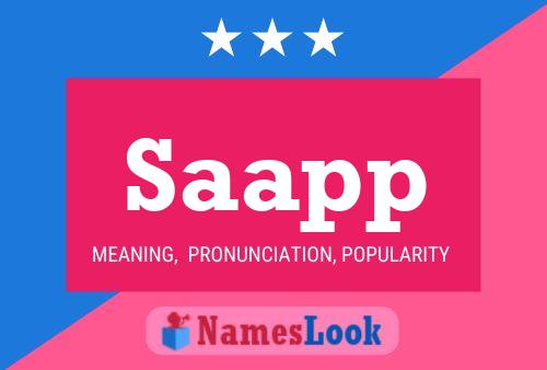 Постер имени Saapp