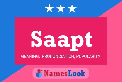 Постер имени Saapt