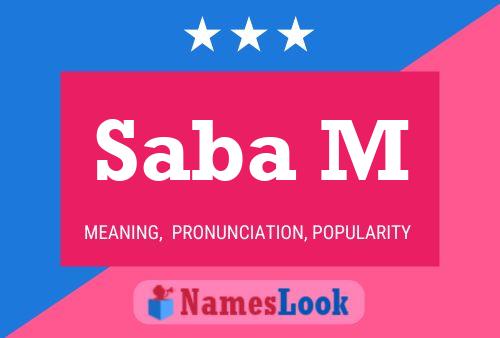 Постер имени Saba M