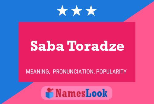 Постер имени Saba Toradze