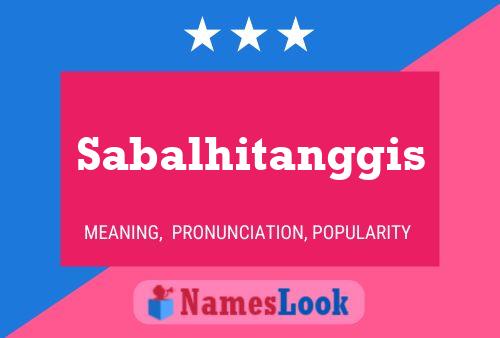 Постер имени Sabalhitanggis