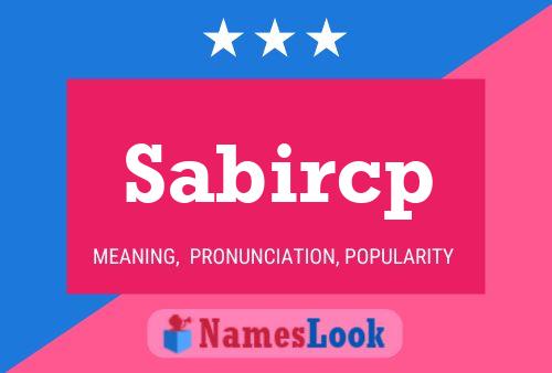 Постер имени Sabircp