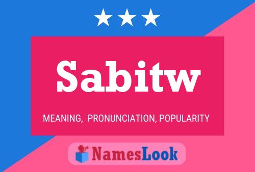 Постер имени Sabitw