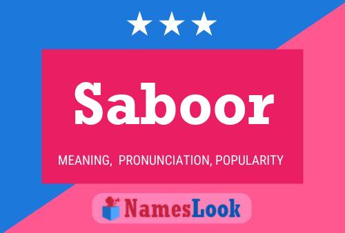 Постер имени Saboor