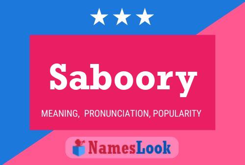 Постер имени Saboory