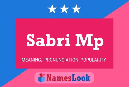 Постер имени Sabri Mp