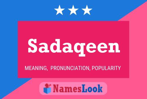 Постер имени Sadaqeen