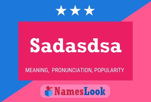 Постер имени Sadasdsa