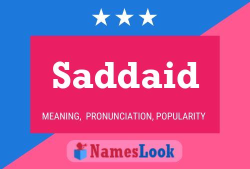 Постер имени Saddaid