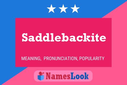 Постер имени Saddlebackite