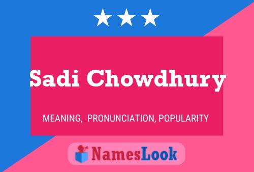 Постер имени Sadi Chowdhury