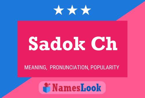 Постер имени Sadok Ch