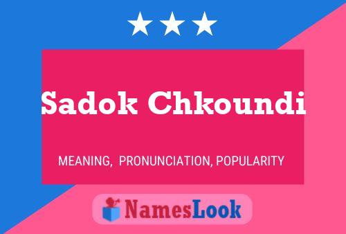 Постер имени Sadok Chkoundi