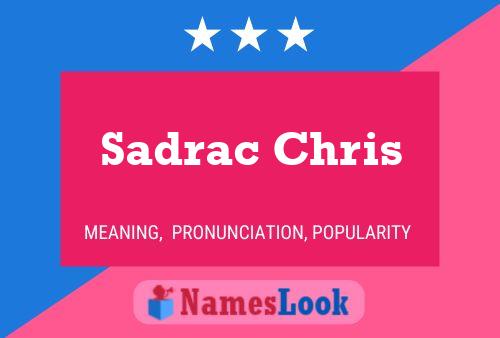 Постер имени Sadrac Chris