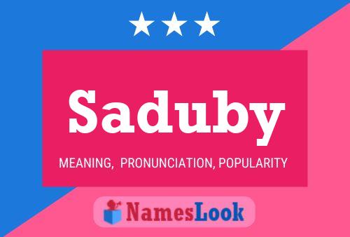 Постер имени Saduby