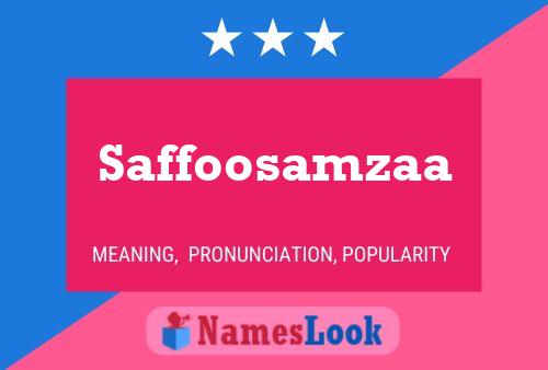 Постер имени Saffoosamzaa