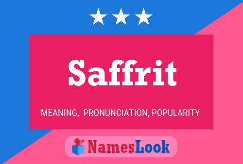 Постер имени Saffrit