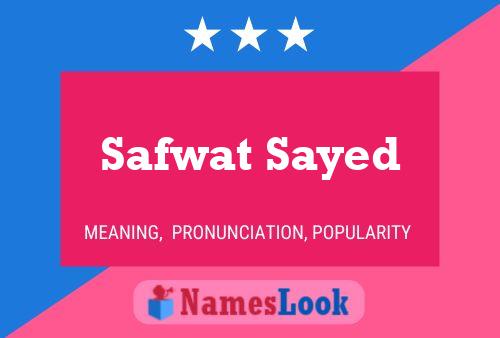 Постер имени Safwat Sayed