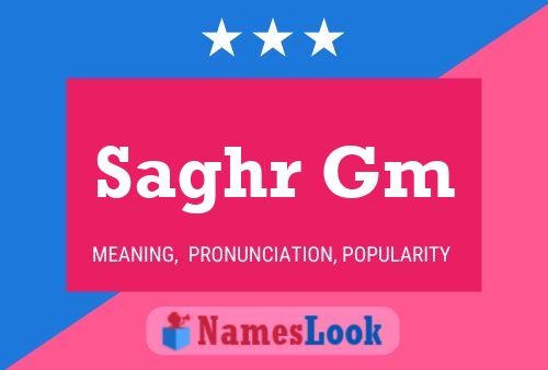 Постер имени Saghr Gm