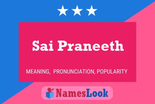 Постер имени Sai Praneeth