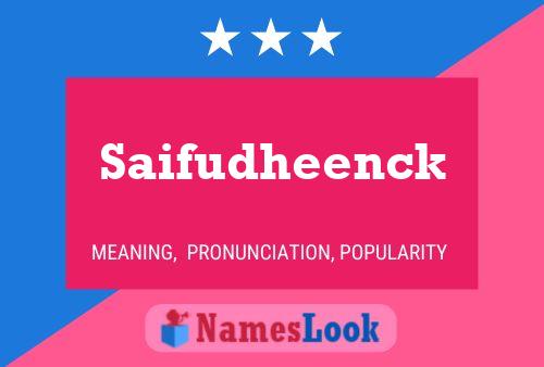 Постер имени Saifudheenck