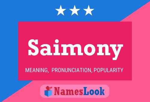 Постер имени Saimony