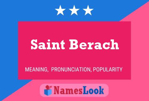 Постер имени Saint Berach