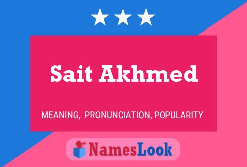 Постер имени Sait Akhmed