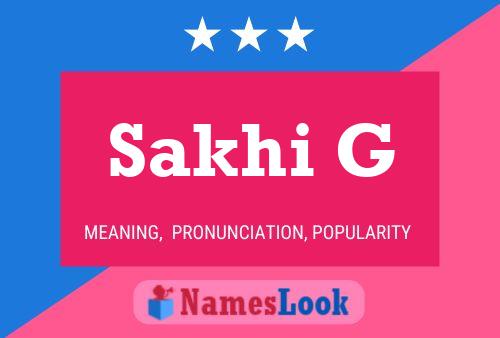 Постер имени Sakhi G