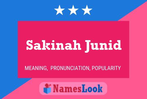 Постер имени Sakinah Junid