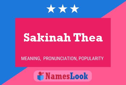 Постер имени Sakinah Thea