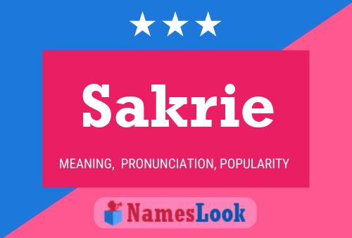 Постер имени Sakrie