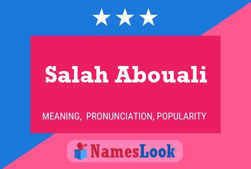 Постер имени Salah Abouali