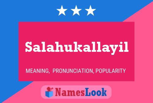 Постер имени Salahukallayil