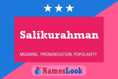 Постер имени Salikurahman