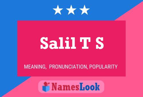 Постер имени Salil T S