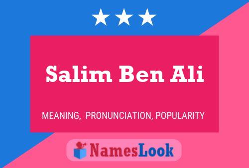 Постер имени Salim Ben Ali