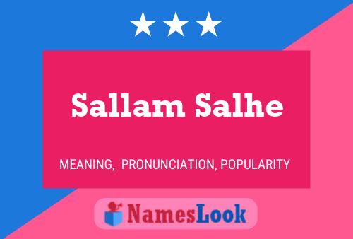 Постер имени Sallam Salhe