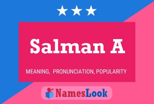 Постер имени Salman A