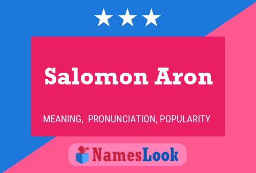 Постер имени Salomon Aron