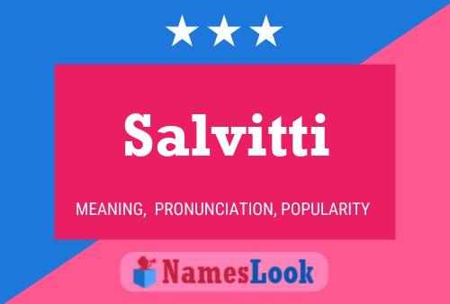 Постер имени Salvitti