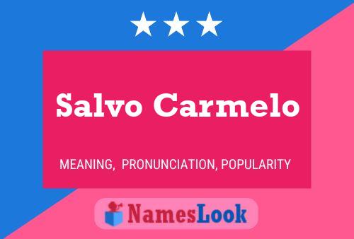 Постер имени Salvo Carmelo