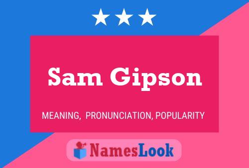 Постер имени Sam Gipson