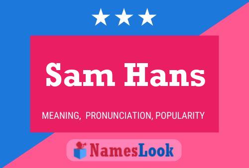 Постер имени Sam Hans