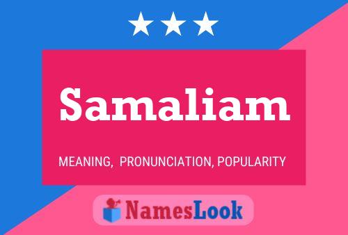 Постер имени Samaliam