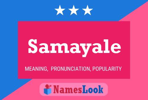 Постер имени Samayale