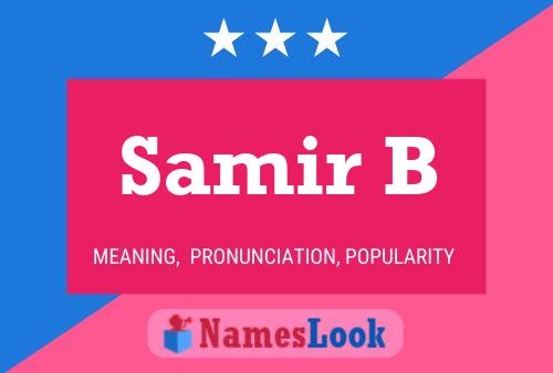 Постер имени Samir B