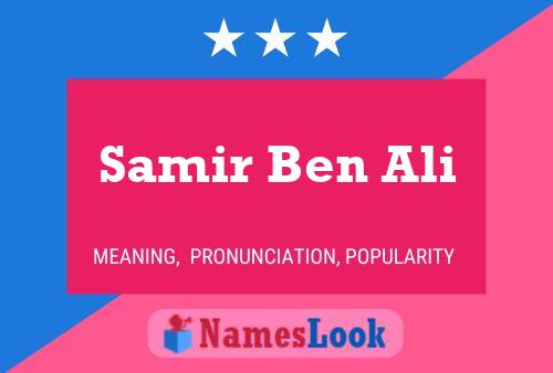 Постер имени Samir Ben Ali