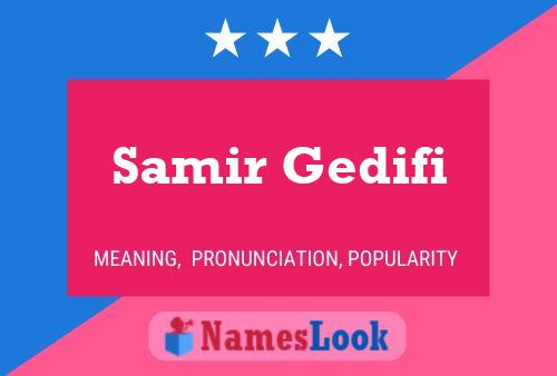 Постер имени Samir Gedifi