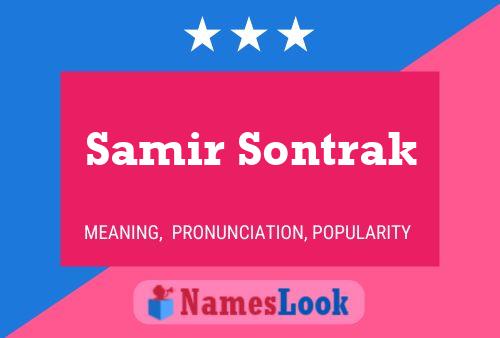 Постер имени Samir Sontrak